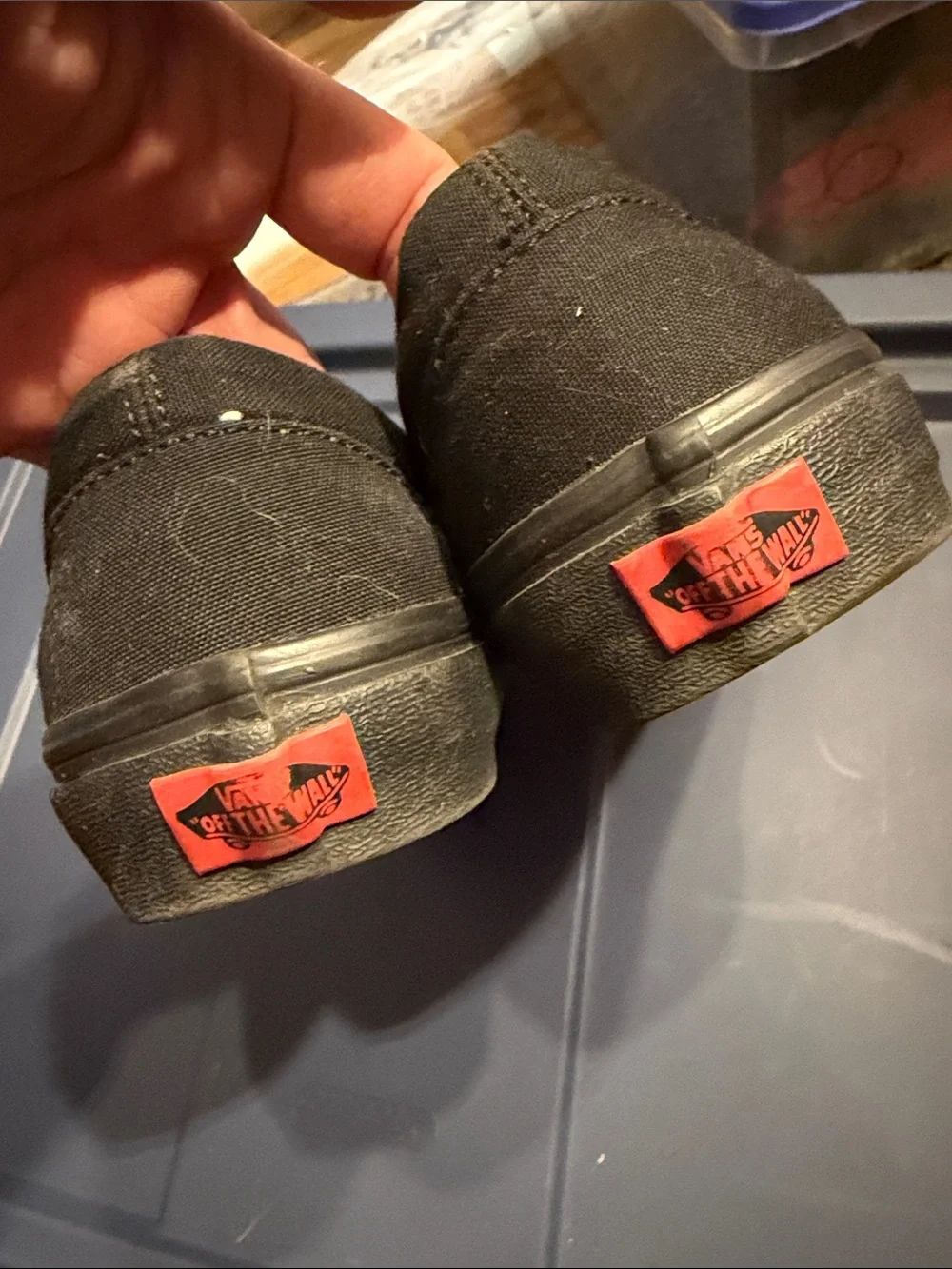 Black Slip-On canvas Vans  Shoes